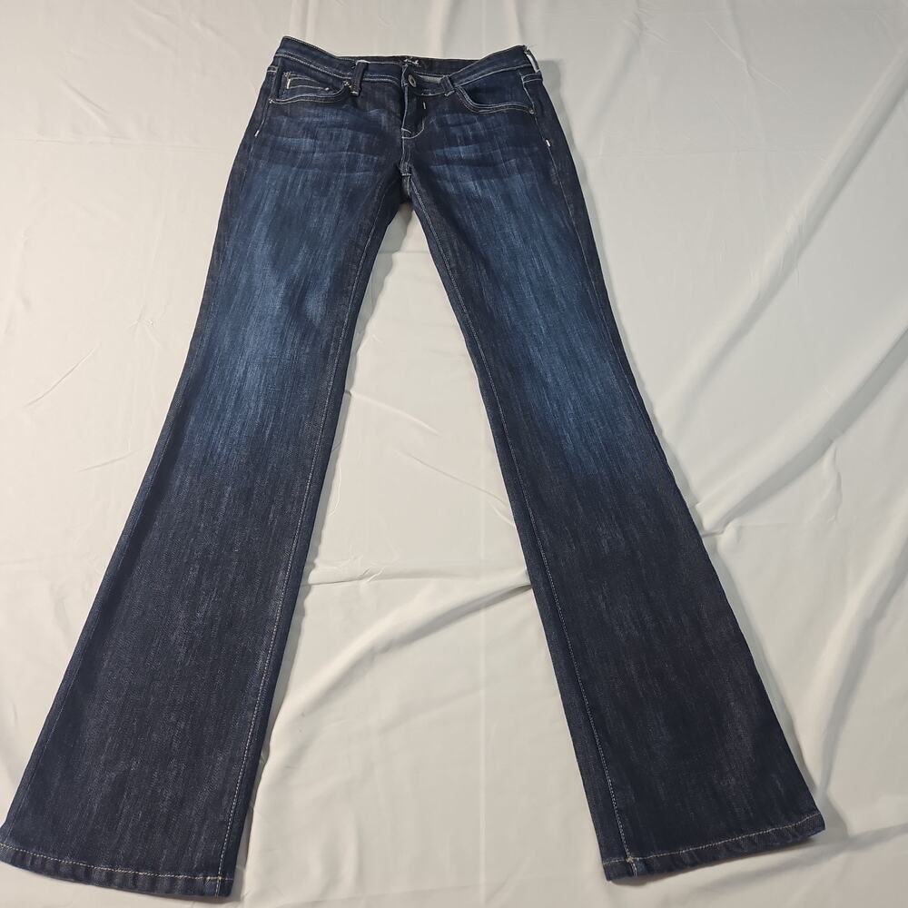 Kasil Heritage David Lim Devious Taryn Womens Bootcut Dark Wash Jeans Stretch 28